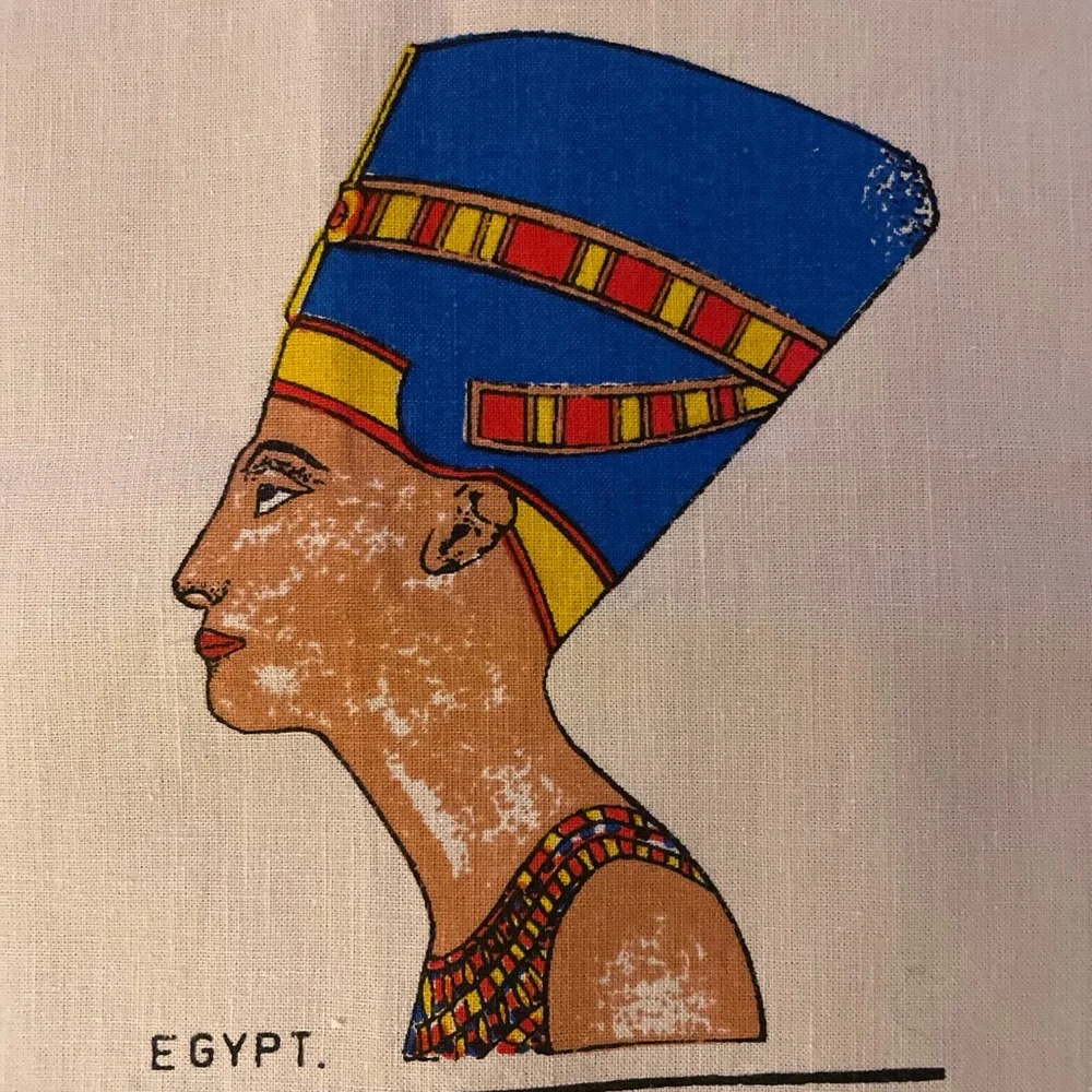 Egyptian Queen Nefertiti Napkins Placemats - 4
